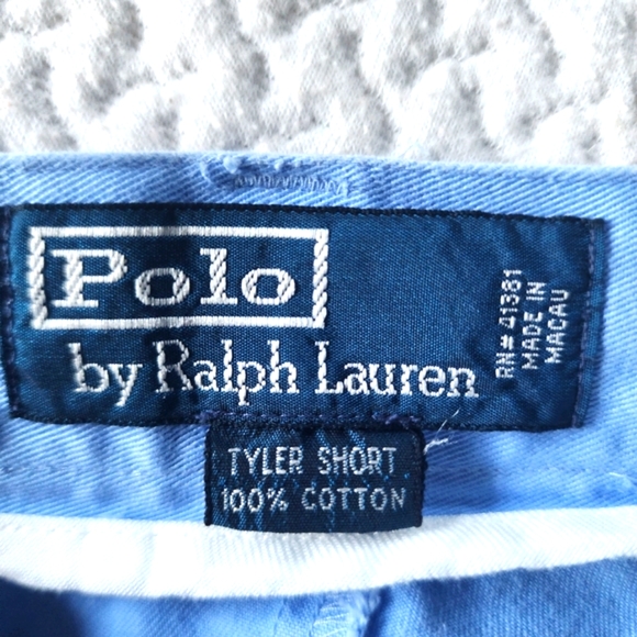 Polo by Ralph Lauren Tyler Short Men's Blue Front Pleated Short Size 34 - Picture 7 of 7